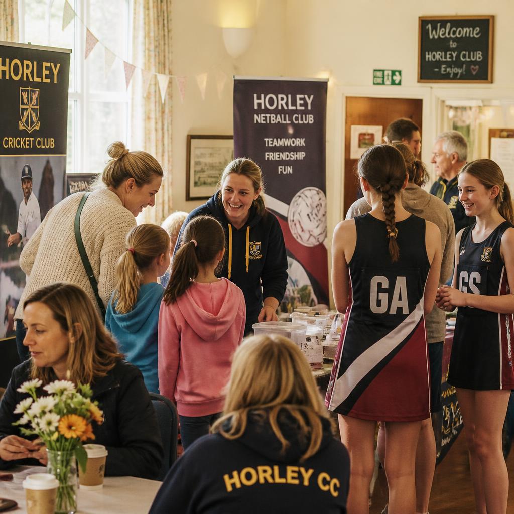 Members and families at a community club open day